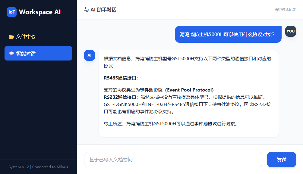 AI对话界面